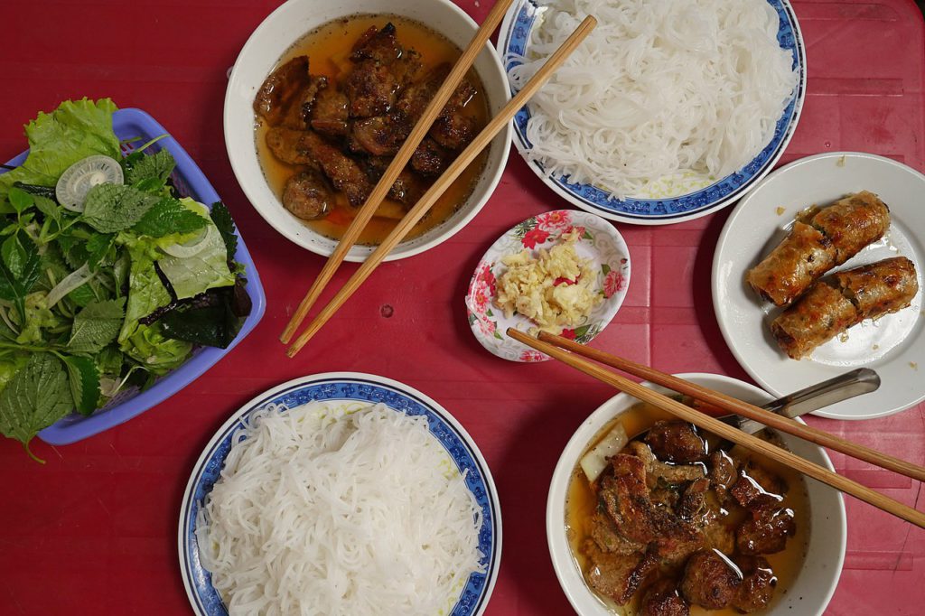 Bun Cha, a popular Vietnamese Dish