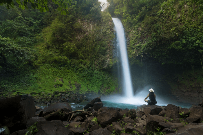 Find bliss at the famous La Fortuna Waterfall