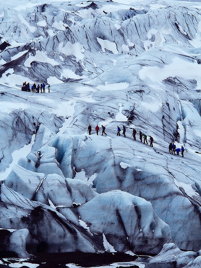 Go on an epic ice walk across a glacier