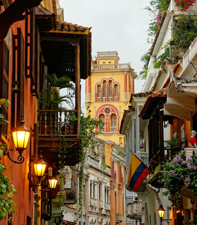 Walk through the historic city center of Cartagena