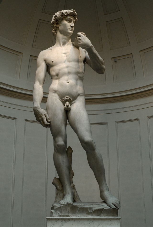 Michelangelo’s “David” sculpture
