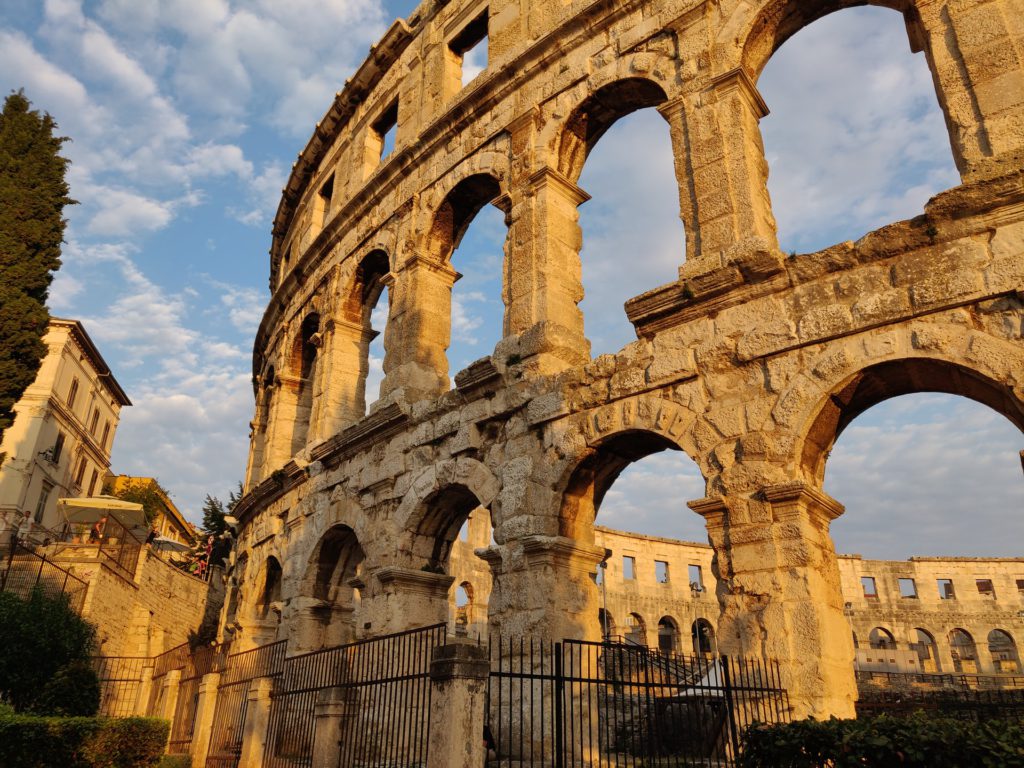 Roman ruins in Pula