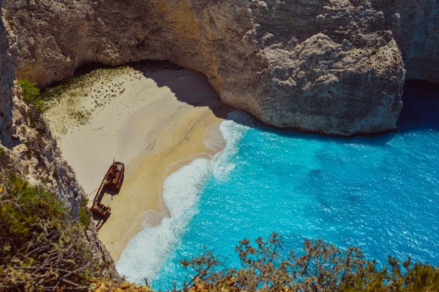 Shipwreck Beach in Zákynthos