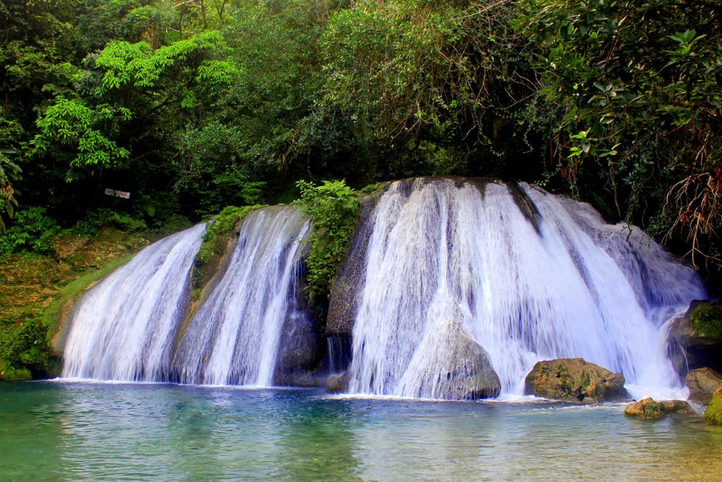 Reach Falls in Port Antonio, Jamaica