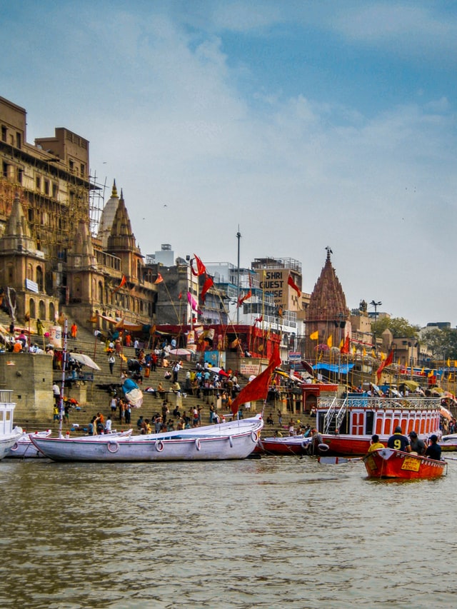 Visit the Holy City of Varanasi, set on the Ganges
