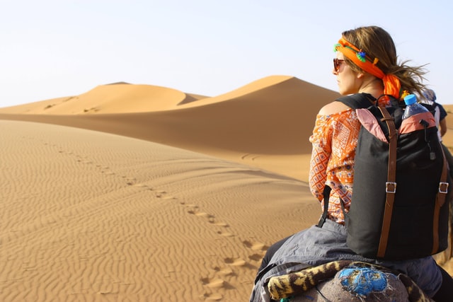 Solo female in Sahara Desert