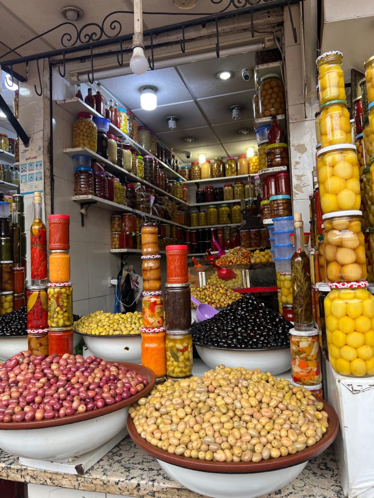 Olive stand in Marrakech
