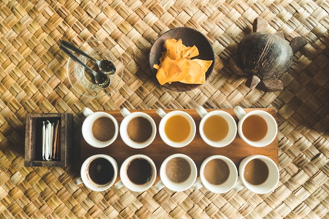 Coffee tasting at plantation in Bali