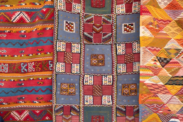 Berber carpets in Morocco