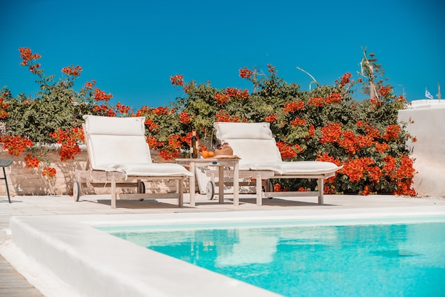 Pool in Mykonos, Greece