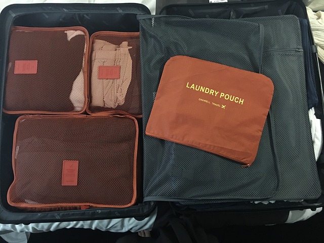 Luggage packing cubes
