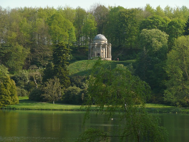 Temple of Apollo at Stourhead Garden, England