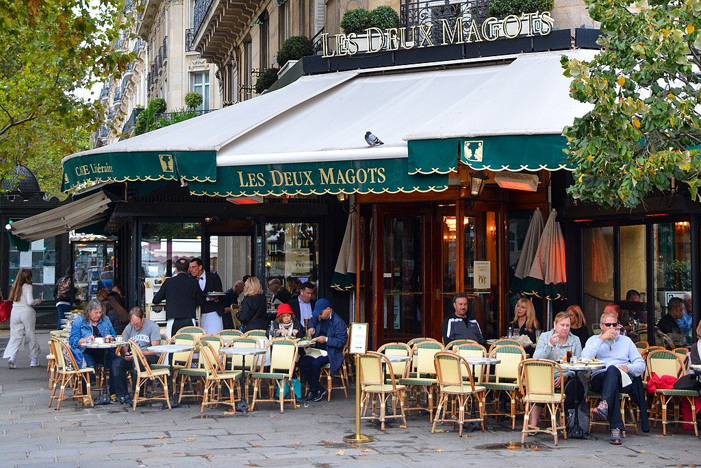 Les Deux Magots in Paris