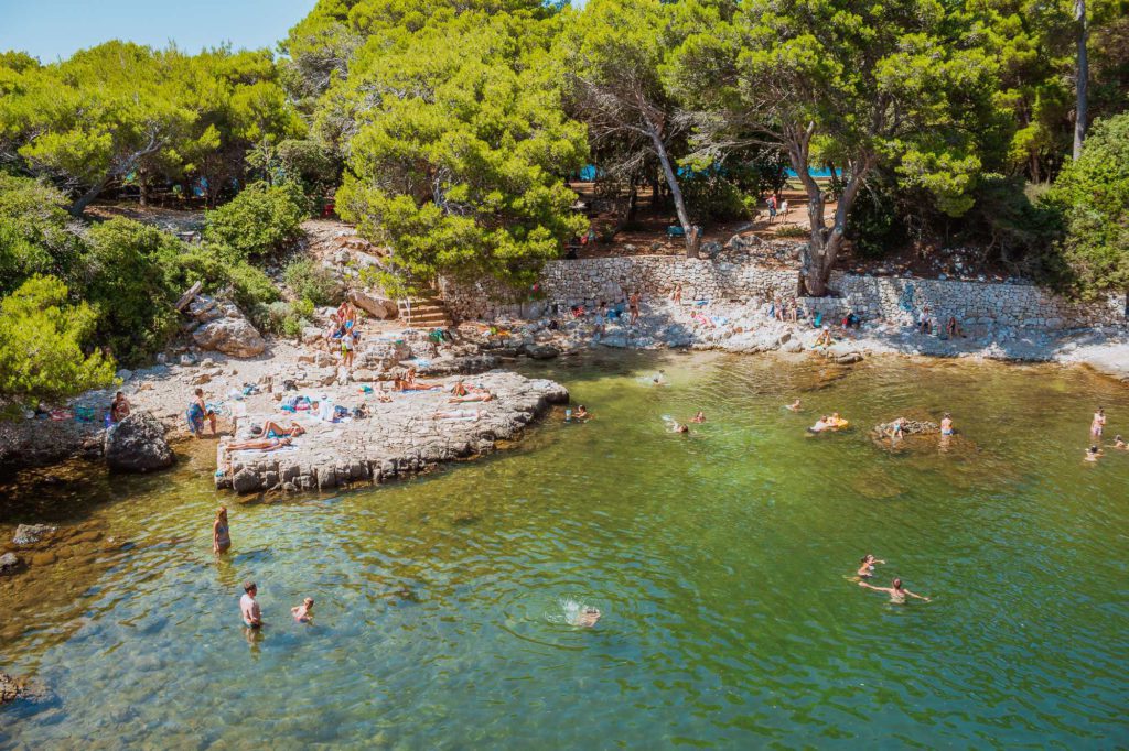 Swim in a lake at Lokrum Island