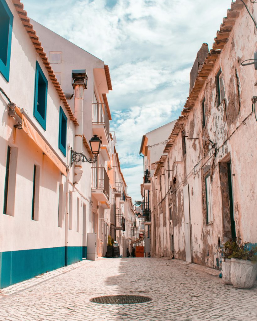 Street in Nazare, Portugal