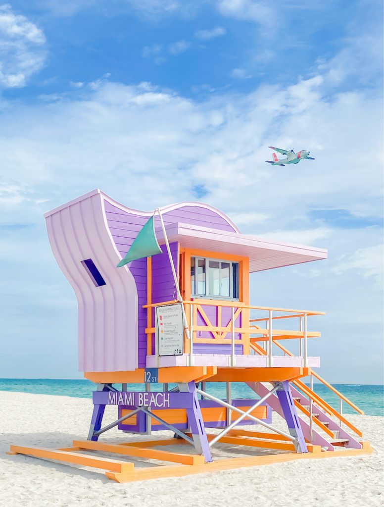 Life guard stand, Miami Beach, Florida