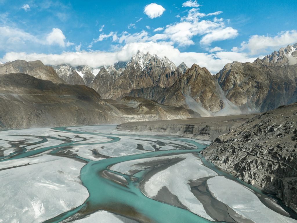 Hunza River in Pakistan