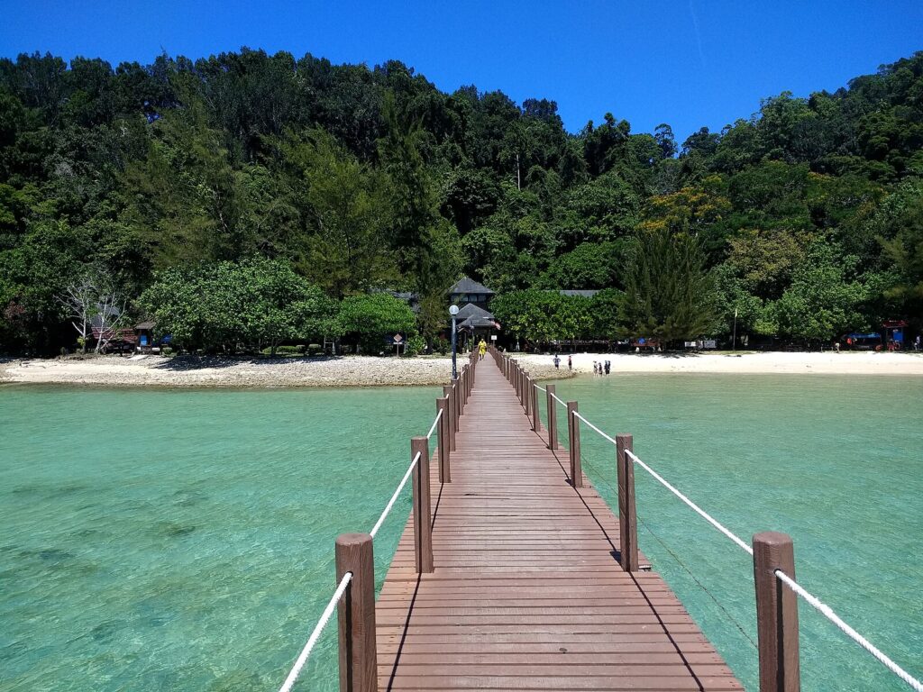 Gaya Island in Borneo