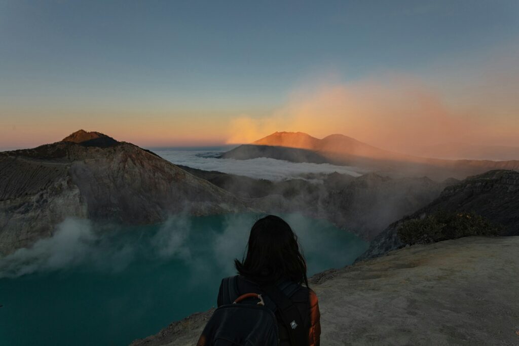 Mount Ijen in Java, Indonesia