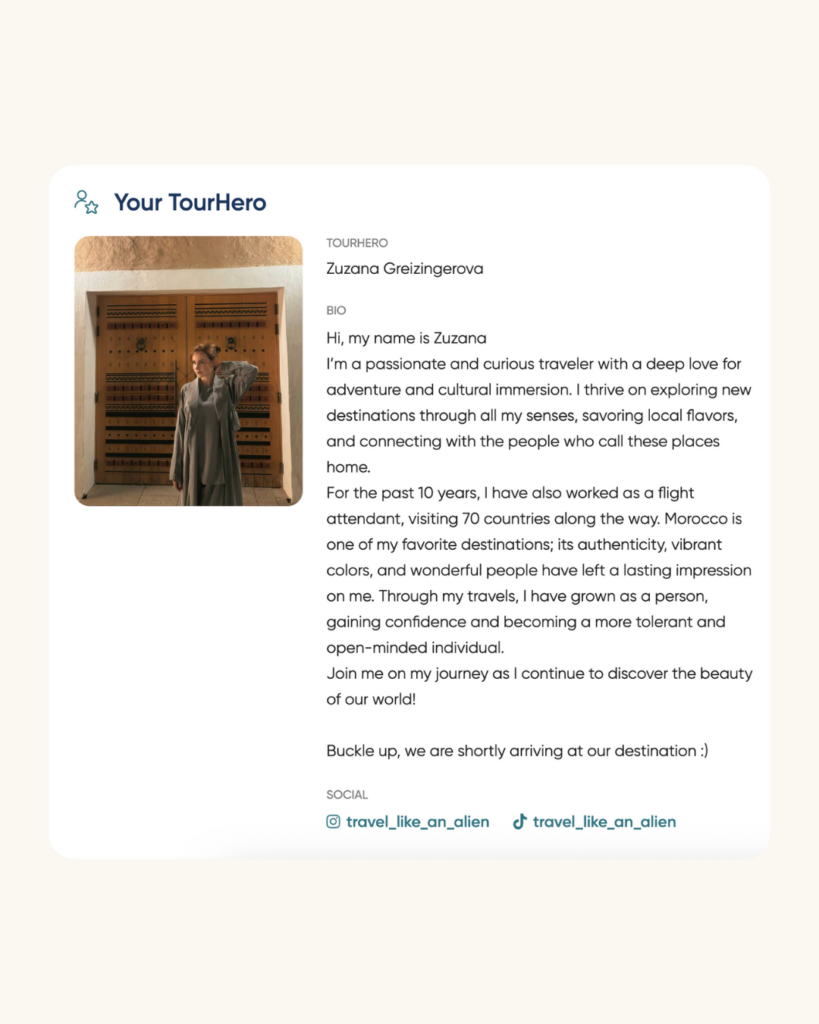 Real TourHero hosts: How Zuzana sold out her trip